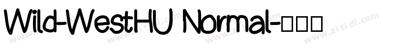 Wild-WestHU Normal字体转换